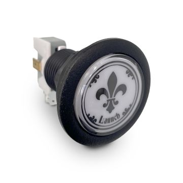 Hexa Pinball 3 Musketeers 1.5" Launch Ball Button & Lamp Assembly - 12 Volt LED Lamp